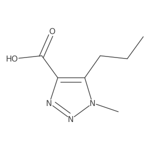1-methyl-5-propyl-1H-1,2,3-triazole-4-carboxylic acid Structure
