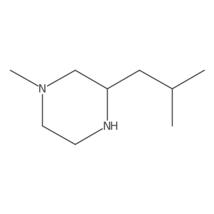 3-Isobutyl-1-methylpiperazine Structure