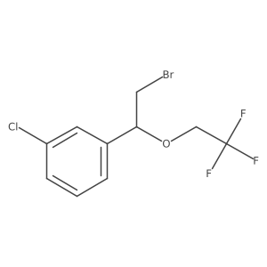 1-[2-Bromo-1-(2,2,2-trifluoroethoxy)ethyl]-3-chlorobenzene Structure