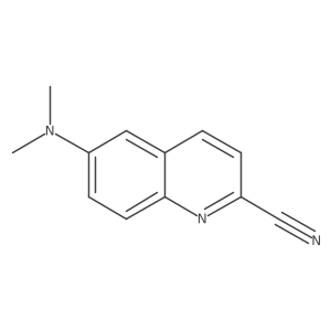 2-Quinolinecarbonitrile, 6-(dimethylamino)- Structure