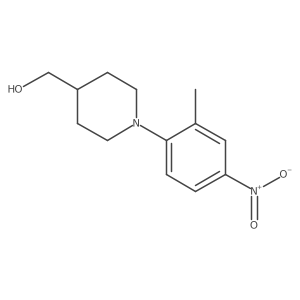 [1-(2-Methyl-4-nitrophenyl)piperidin-4-yl]methanol Structure