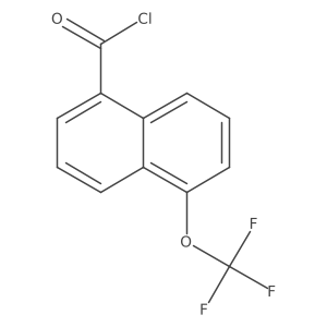 1-(Trifluoromethoxy)naphthalene-5-carbonyl chloride结构式