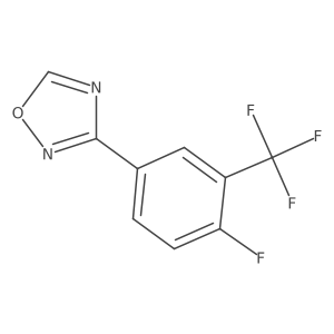 3-(4-Fluoro-3-(trifluoromethyl)phenyl)-1,2,4-oxadiazole结构式