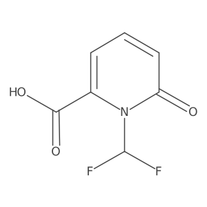 1-(Difluoromethyl)-6-oxo-1,6-dihydropyridine-2-carboxylic acid结构式