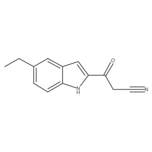 3-(5-ethyl-1H-indol-2-yl)-3-oxopropanenitrile Structure