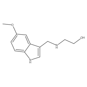 Ethanol, 2-[[(5-methoxy-1H-indol-3-yl)methyl]amino]- Structure
