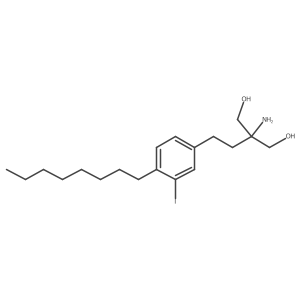2-Amino-2-[2-(3-iodo-4-octylphenyl)ethyl]-1,3-propandiol Structure