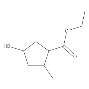 Ethyl 4-hydroxy-2-methylcyclopentanecarboxylate Structure