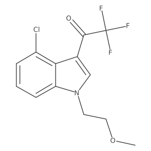 1-(4-chloro-1-(2-methoxyethyl)-1H-indol-3-yl)-2,2,2-trifluoroethanone结构式