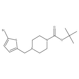 Tert-butyl 4-[(5-bromothiophen-2-yl)methyl]piperazine-1-carboxylate Structure