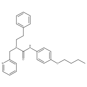 3-(4-Butoxyphenyl)-1-phenethyl-1-(pyridin-2-ylmethyl)urea Structure