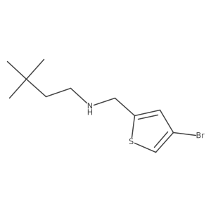 [(4-Bromothiophen-2-yl)methyl](3,3-dimethylbutyl)amine结构式