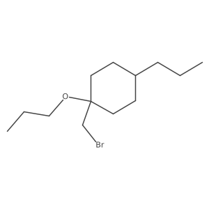1-(Bromomethyl)-1-propoxy-4-propylcyclohexane Structure