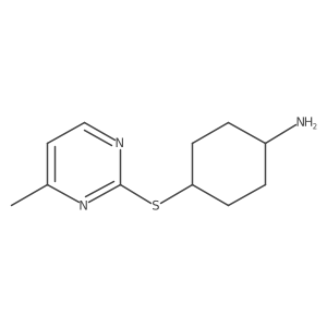 4-[(4-Methylpyrimidin-2-YL)sulfanyl]cyclohexan-1-amine Structure