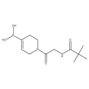 [1-[2-(2,2-dimethylpropanoylamino)acetyl]-3,6-dihydro-2H-pyridin-4-yl]boronic acid Structure