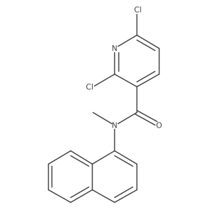2,6-dichloro-N-methyl-N-(naphthalen-1-yl)pyridine-3-carboxamide Structure