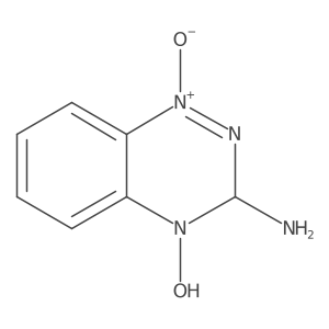 3-Amino-4-hydroxy-3,4-dihydrobenzo[E][1,2,4]triazine 1-oxide结构式