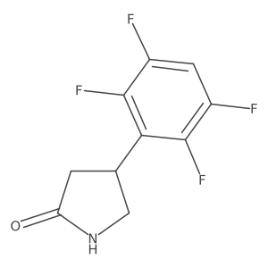 4-(2,3,5,6-Tetrafluorophenyl)pyrrolidin-2-one结构式