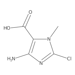 4-Amino-2-chloro-1-methyl-1H-imidazole-5-carboxylic acid结构式
