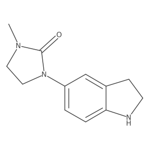2-Imidazolidinone, 1-(2,3-dihydro-1H-indol-5-yl)-3-methyl- Structure