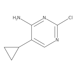2-Chloro-5-cyclopropylpyrimidin-4-amine结构式