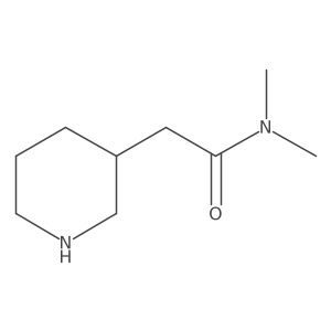 N,N-dimethyl-2-(piperidin-3-yl)acetamide结构式