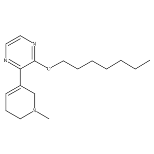 2-Heptyloxy-3-(1-methyl-1,2,5,6-tetrahydro-pyridin-3-yl)-pyrazine Structure