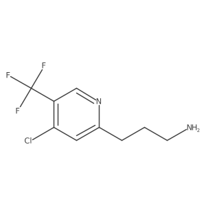 3-(4-Chloro-5-(trifluoromethyl)pyridin-2-yl)propan-1-amine Structure