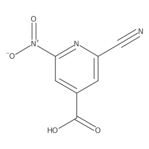 2-Cyano-6-nitroisonicotinic acid Structure