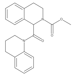 methyl 1-(1,2,3,4-tetrahydroquinoline-1-carbonyl)-3,4-dihydroisoquinoline-2(1H)-carboxylate结构式