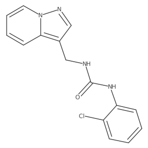 1-(2-Chlorophenyl)-3-(pyrazolo[1,5-a]pyridin-3-ylmethyl)urea结构式