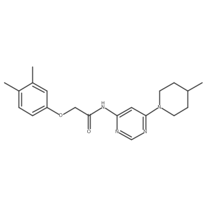2-(3,4-dimethylphenoxy)-N-[6-(4-methylpiperidin-1-yl)pyrimidin-4-yl]acetamide Structure