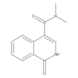 N,N-dimethyl-1-oxo-1,2-dihydroisoquinoline-4-carboxamide结构式