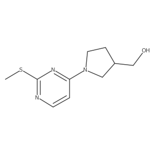 (1-(2-(Methylthio)pyrimidin-4-yl)pyrrolidin-3-yl)methanol Structure