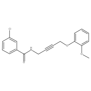3-Chloro-N-[4-(2-methoxyphenoxy)but-2-YN-1-YL]benzamide Structure