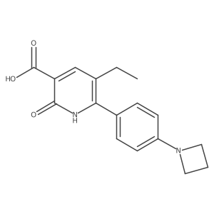 6-(4-(Azetidin-1-yl)phenyl)-5-ethyl-2-oxo-1,2-dihydropyridine-3-carboxylic acid Structure