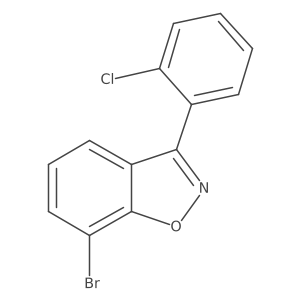 7-Bromo-3-(2-chlorophenyl)benzo[D]isoxazole结构式