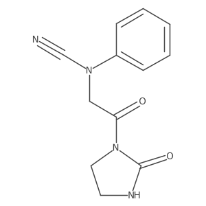 [2-Oxo-2-(2-oxoimidazolidin-1-yl)ethyl]-phenylcyanamide Structure