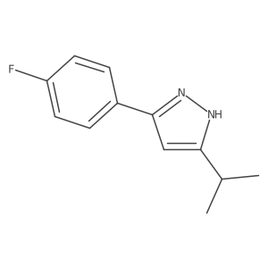 3-(4-fluorophenyl)-5-propan-2-yl-1H-pyrazole Structure