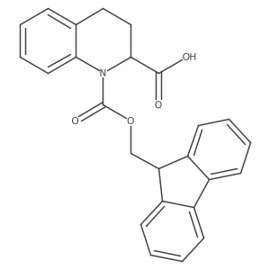 (S)-1-(((9H-fluoren-9-yl)methoxy)carbonyl)-1,2,3,4-tetrahydroquinoline-2-carboxylic acid Structure