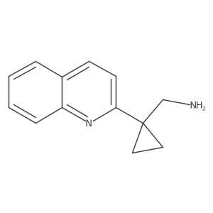 [1-(Quinolin-2-yl)cyclopropyl]methanamine Structure