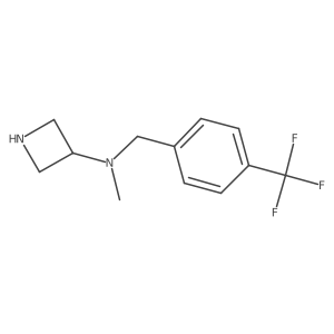 N-methyl-N-[[4-(trifluoromethyl)phenyl]methyl]azetidin-3-amine结构式