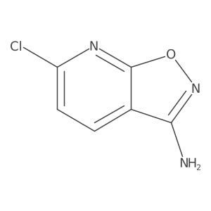 6-Chloroisoxazolo[5,4-b]pyridin-3-amine结构式