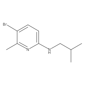 5-bromo-6-methyl-N-(2-methylpropyl)pyridin-2-amine Structure