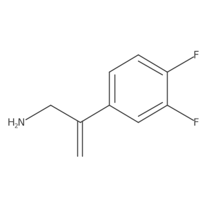 2-(3,4-Difluorophenyl)prop-2-en-1-amine结构式