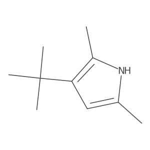 3-(1,1-Dimethylethyl)-2,5-dimethyl-1H-pyrrole结构式