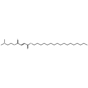 Fumaric acid, 2-dimethylaminoethyl heptadecyl ester结构式