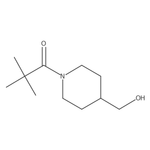 1-[4-(Hydroxymethyl)piperidin-1-yl]-2,2-dimethylpropan-1-one结构式
