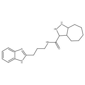 N-[3-(1H-benzimidazol-2-yl)propyl]-1,2,3,3a,4,5,6,7,8,8a-decahydrocyclohepta[c]pyrazole-3-carboxamide Structure
