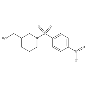 [1-(4-Nitrobenzenesulfonyl)piperidin-3-yl]methanamine Structure
